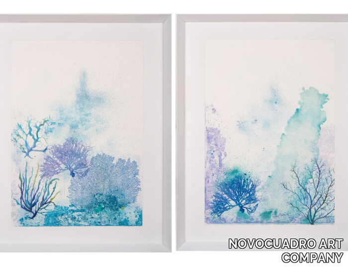 Fondo Marino I & II - Paper Painting _ NOVOCUADRO ART COMPANY