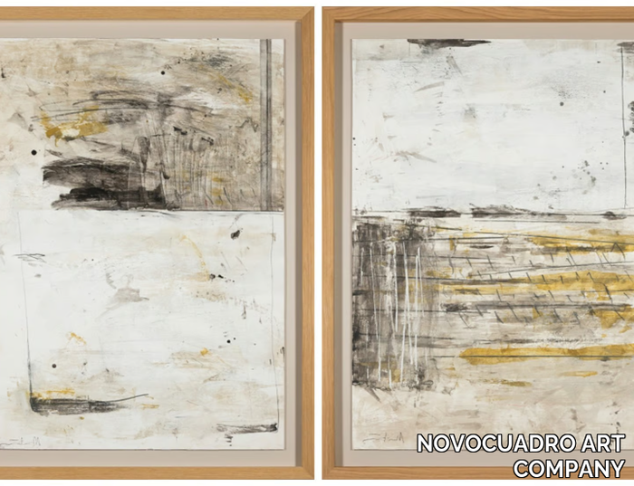 Gestural I & II - Paper Painting _ NOVOCUADRO ART COMPANY