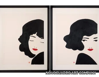 Morena mirando & soñando - Paper Painting _ NOVOCUADRO ART COMPANY