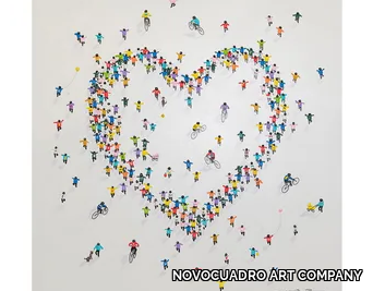 Bicycle Heart - Canvas Painting _ NOVOCUADRO ART COMPANY