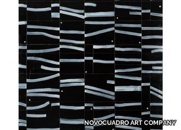 Sincronía en negro - Wooden Painting _ NOVOCUADRO ART COMPANY