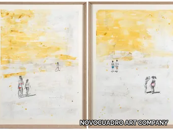 Yellow Summer I & II - Canvas Painting _ NOVOCUADRO ART COMPANY