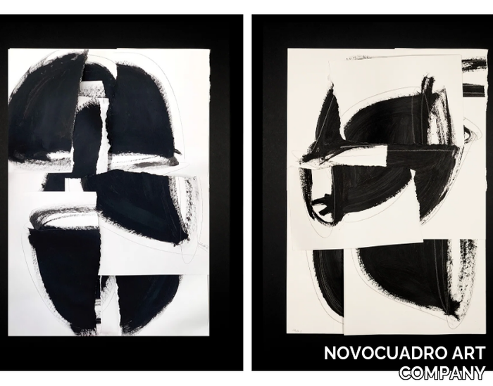 Mistral I & II - Paper Painting _ NOVOCUADRO ART COMPANY