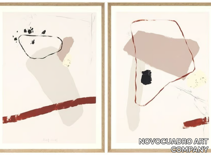 STONE I & II - Paper Painting _ NOVOCUADRO ART COMPANY