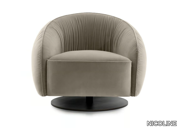 NEST SWIVEL - Swivel fabric easy chair _ NICOLINE