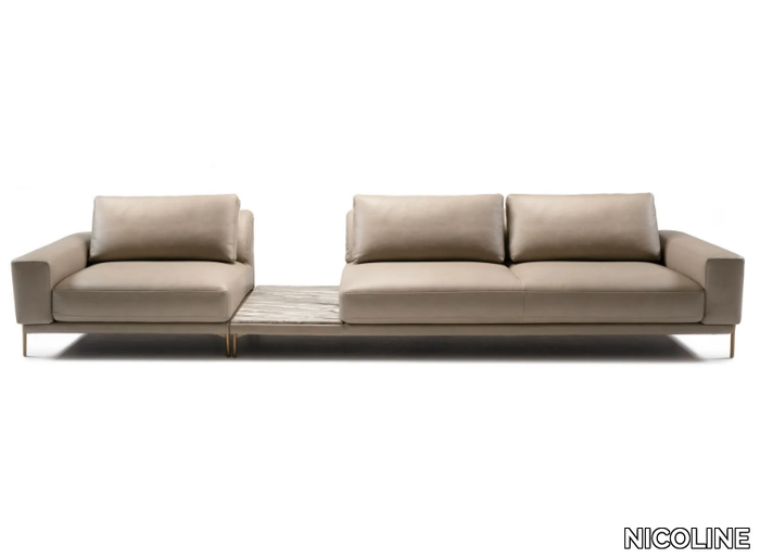 STRAUSS - Leather sofa _ NICOLINE