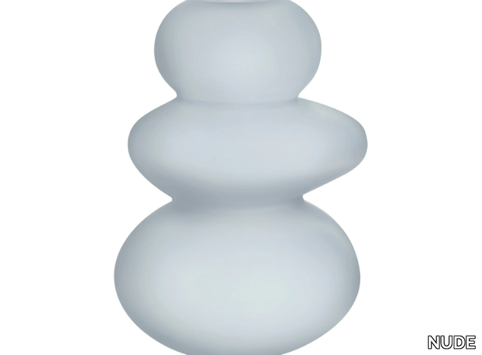 CAIRN SMALL - Crystal candle holder _ NUDE