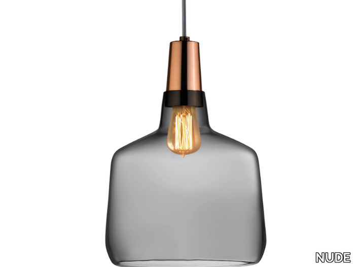 MONO REGULAR - Crystal pendant lamp _ NUDE