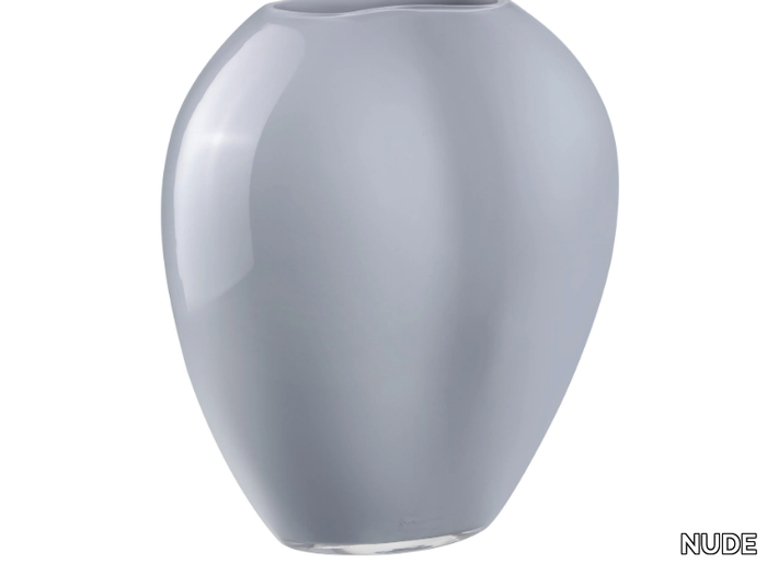 SATIN LARGE - Crystal vase _ NUDE