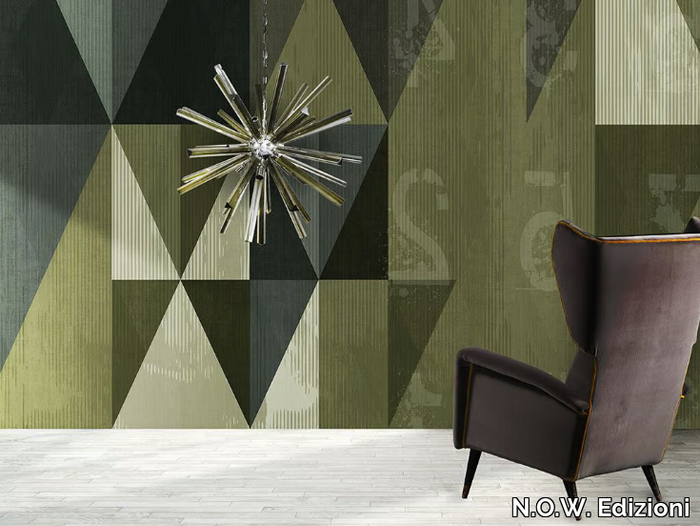 GEOMETRIC / CAROGIÒ - Vinyl or fyber glass wallpaper _ N.O.W. Edizioni