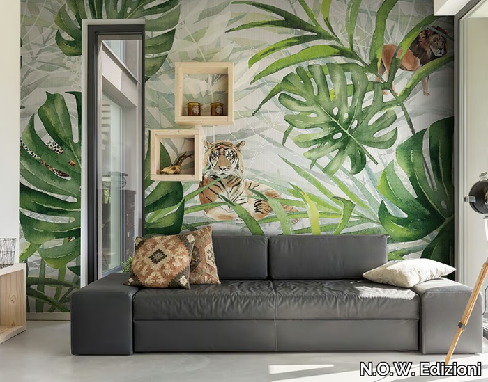 JUNGLE / TROPICALIA - Vinyl or fyber glass wallpaper _ N.O.W. Edizioni