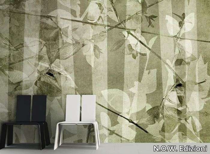 LEAVES - Vinyl or fyber glass wallpaper _ N.O.W. Edizioni