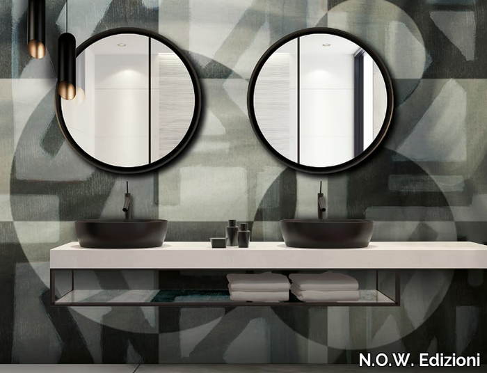 BLACK & WHITE SPOT - Vinyl or fyber glass wallpaper _ N.O.W. Edizioni