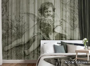 CONCRETE PUTTI - Vinyl or fyber glass wallpaper _ N.O.W. Edizioni