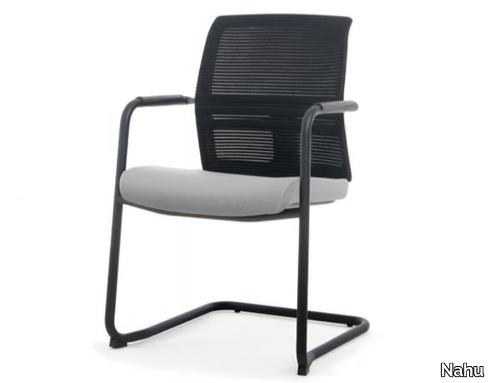 OMNIA 05 - Cantilever chair with armrests _ Nahu