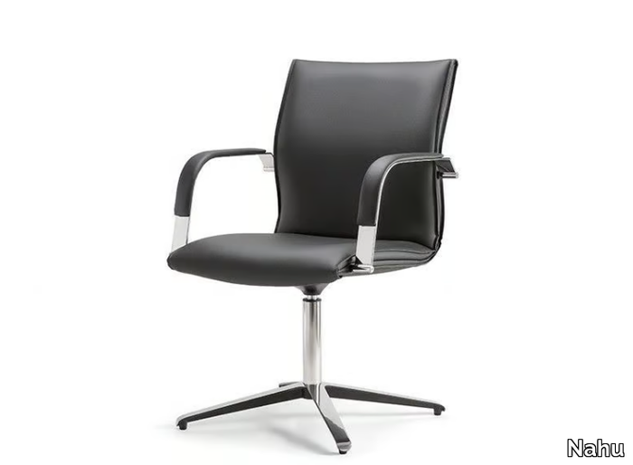 BERLIN 04 - Trestle-based swivel chair with armrests _ Nahu