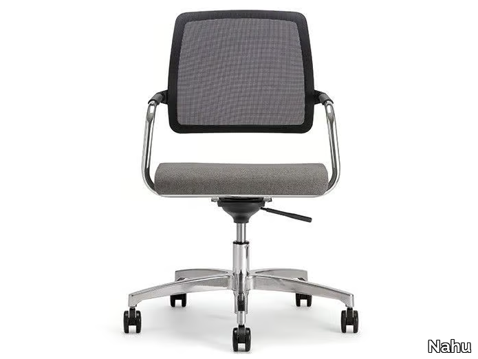 KOS AIR 03 - Swivel chair with 5-spoke base with armrests _ Nahu