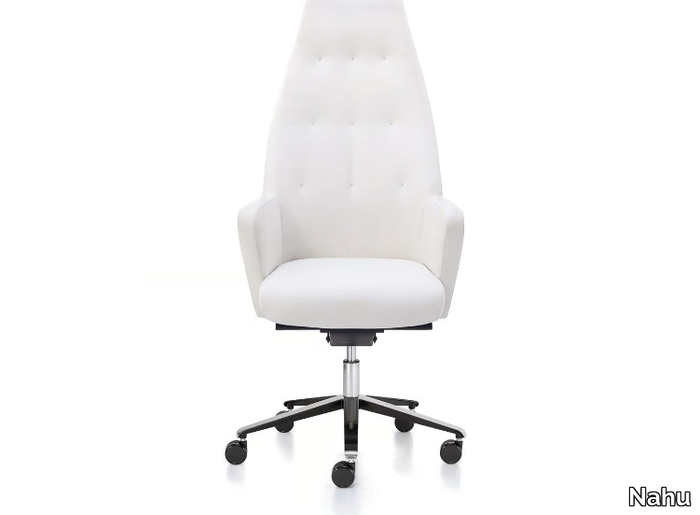 WRAP PLUS 01 - High-back executive chair with 5-spoke base _ Nahu