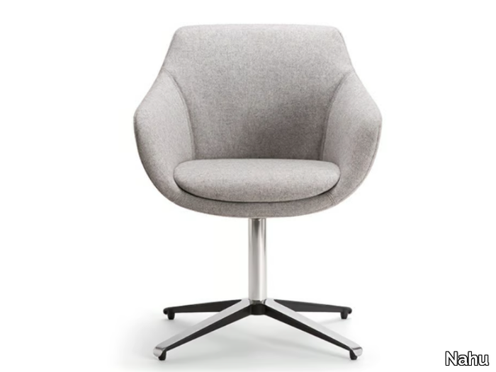 CRYSTAL EXECUTIVE 04 P - Upholstered with 4-spoke base chair _ Nahu