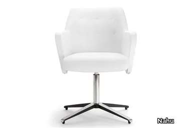 WRAP PLUS 04 - With 4-spoke base chair with armrests _ Nahu
