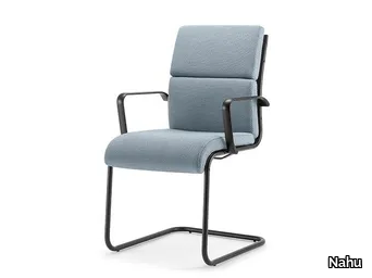 AALBORG SOFT 03 BK - Cantilever chair with armrests _ Nahu