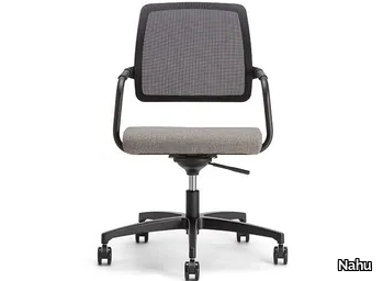 KOS AIR 03 BK - Swivel chair with armrests with 5-spoke base _ Nahu