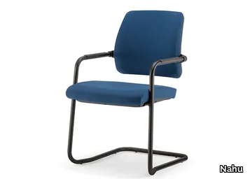 KOS SOFT 01 BK - Cantilever chair with armrests _ Nahu