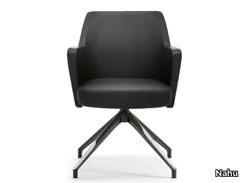 WRAP PLUS 05 - Trestle-based chair with armrests _ Nahu