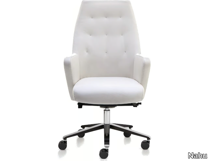WRAP PLUS 02 - Executive chair with 5-spoke base with armrests _ Nahu