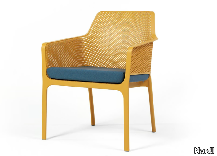 NET RELAX - Stackable chair with armrests _ Nardi