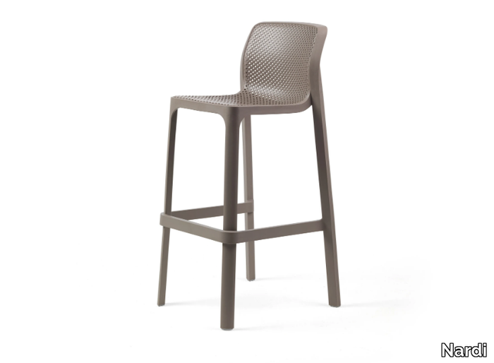 NET STOOL - High garden stool with back _ Nardi