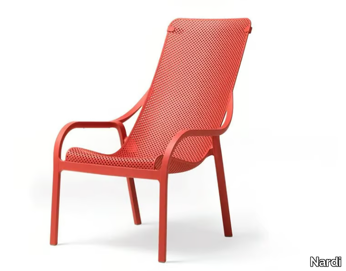 NET LOUNGE - Stackable polypropylene garden armchair _ Nardi