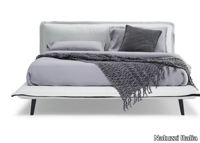 PIUMA - Upholstered fabric double bed _ Natuzzi Italia