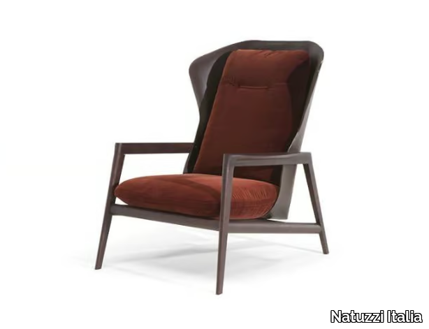 MARGARET - Armchair with armrests high-back _ Natuzzi Italia