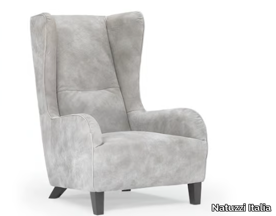 MARLENE - Fabric armchair with armrests _ Natuzzi Italia