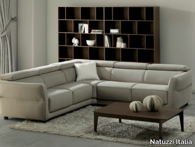 NOTTURNO - Corner fabric sofa bed _ Natuzzi Italia