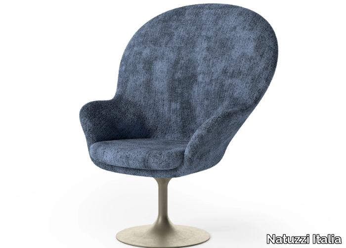 ADORE - Swivel fabric easy chair _ Natuzzi Italia