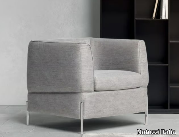 ANTEPRIMA - Fabric armchair with armrests _ Natuzzi Italia