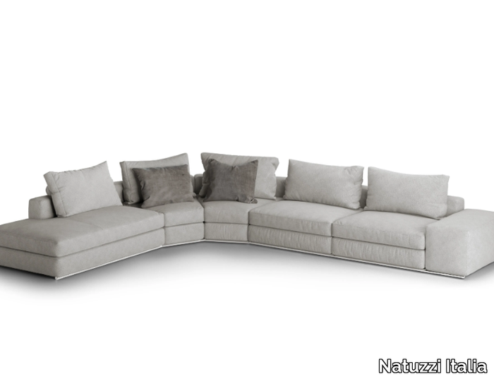 DOMINIO - Sectional fabric sofa _ Natuzzi Italia