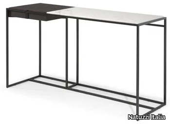 FIL ROUGE - Rectangular console table with drawers _ Natuzzi Italia