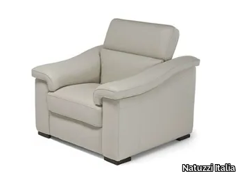 BRICK - Upholstered armchair with armrests _ Natuzzi Italia