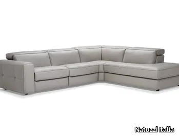 BRIO - Corner leather sofa _ Natuzzi Italia