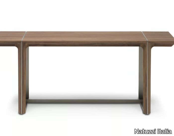 KENDO - Rectangular solid wood console table _ Natuzzi Italia