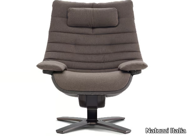 RE-VIVE LOUNGE - Recliner armchair with headrest _ Natuzzi Italia