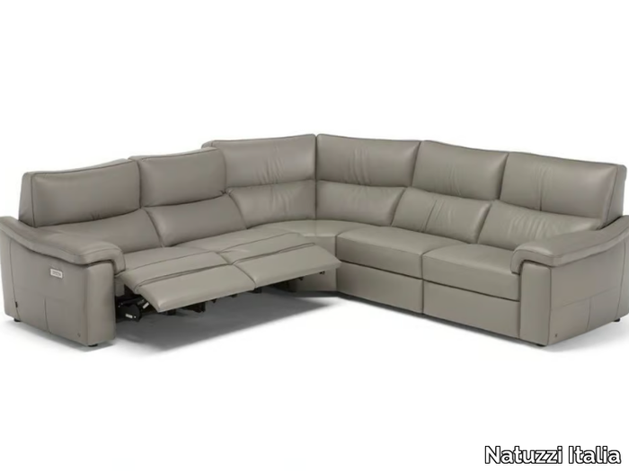 ROCK - Corner sofa with electric motion _ Natuzzi Italia