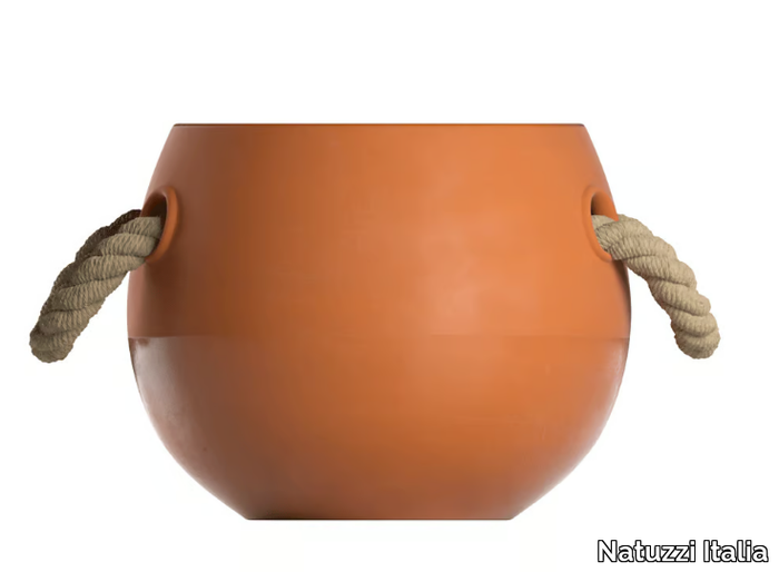 SILO - Round terracotta vase _ Natuzzi Italia