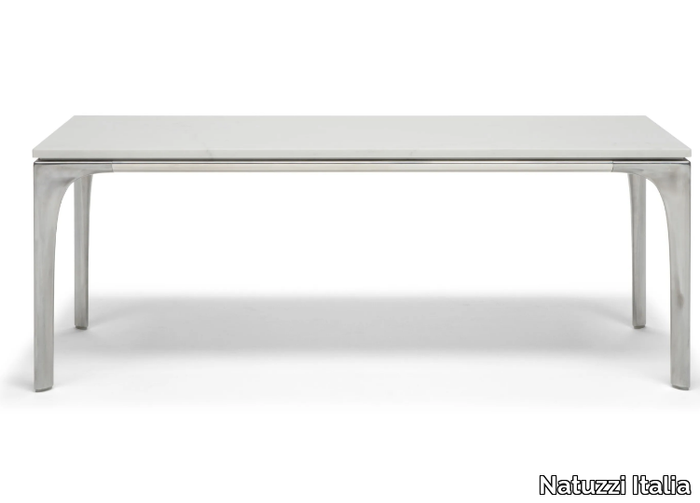 SKYLINE - Low rectangular marble coffee table _ Natuzzi Italia