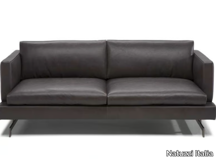 JEREMY - Leather sofa _ Natuzzi Italia