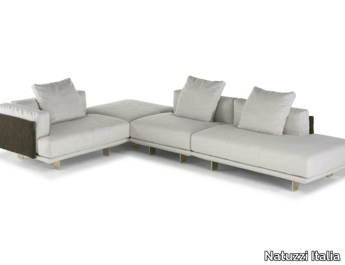 CAMPUS - Sectional fabric sofa _ Natuzzi Italia