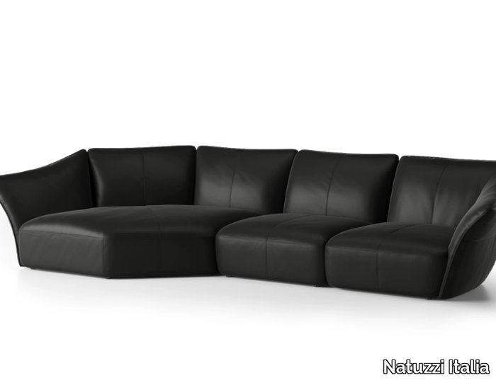 TIMELESS - Modular leather sofa _ Natuzzi Italia